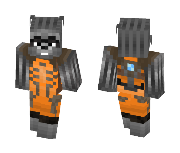 Rocket Racoon - Male Minecraft Skins - image 1