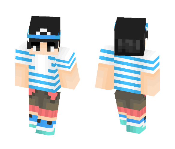 Pokemon Sun/Moon Male Player - Male Minecraft Skins - image 1