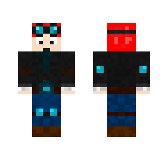 (red and blue) DanTDM - Male Minecraft Skins - image 2