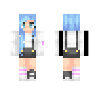 ~Blue overalls thingy - Female Minecraft Skins - image 2