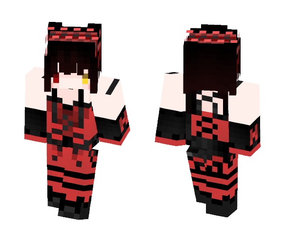 時崎 狂三 Tokisaki Kurumi - Female Minecraft Skins - image 1
