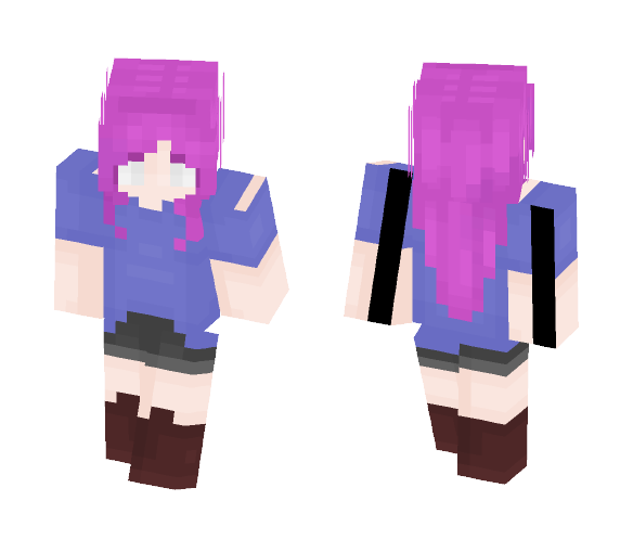 I tried ;-; ~this was a collab~ - Female Minecraft Skins - image 1