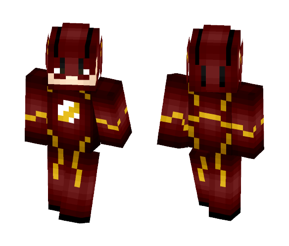 The Flash (Shaded): CW - MrFlameYT - Comics Minecraft Skins - image 1