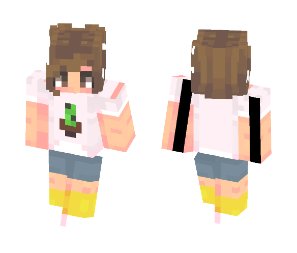 Download Free ~Marie, One of the Cactus Twins!~ Skin for Minecraft image 1 ~Marie, One of the Cactus Twins!~ - Female Minecraft Skins - image 1