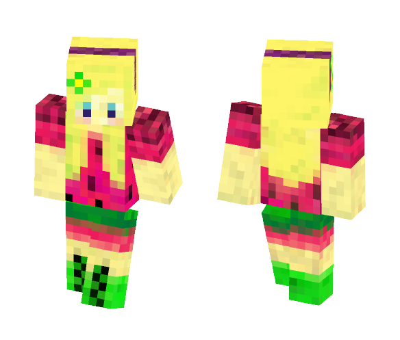 Watermelon Girl - Girl Minecraft Skins - image 1