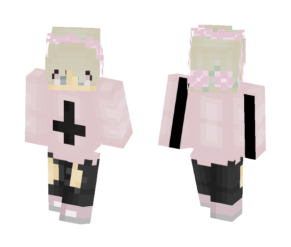 Pastel Flower Boy - Boy Minecraft Skins - image 1