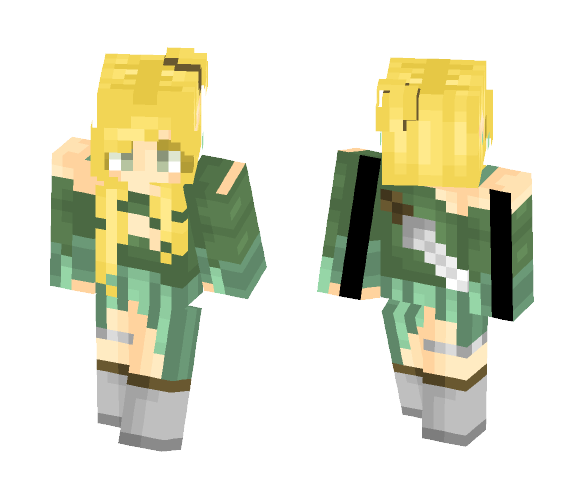 Elf Warrior - Female Minecraft Skins - image 1