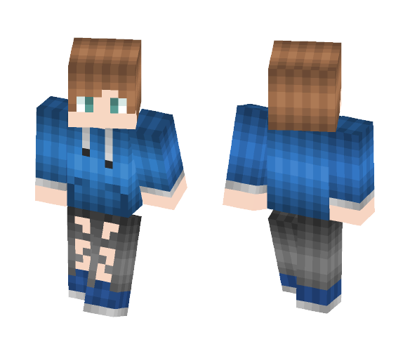 Download Free Male Teen With Ripped Jeans Skin for Minecraft image 1 Male Teen With Ripped Jeans - Male Minecraft Skins - image 1