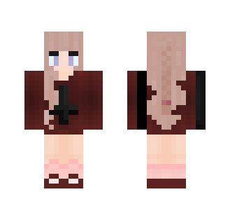 Cute Burgendy Girl - Cute Girls Minecraft Skins - image 2