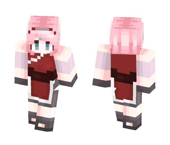 Naruto- Sakura Haruno (Older ver.) - Female Minecraft Skins - image 1