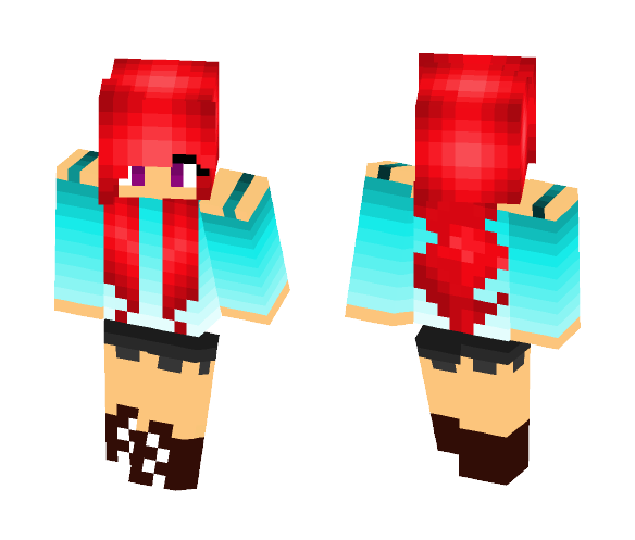 Red Hair Girl - Color Haired Girls Minecraft Skins - image 1