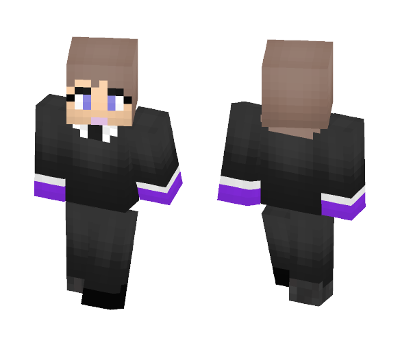 Ms Anonymous Pumpkin Suit - Female Minecraft Skins - image 1