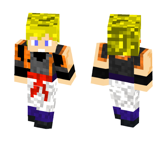 BLACK GOGETA SSJ2 - Male Minecraft Skins - image 1