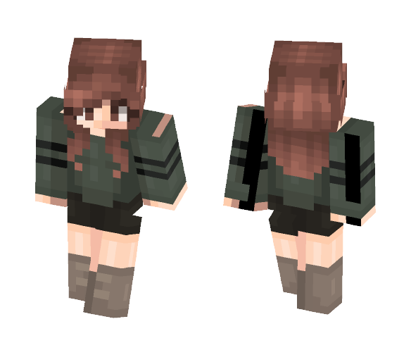 Green Sweater Girl - Girl Minecraft Skins - image 1