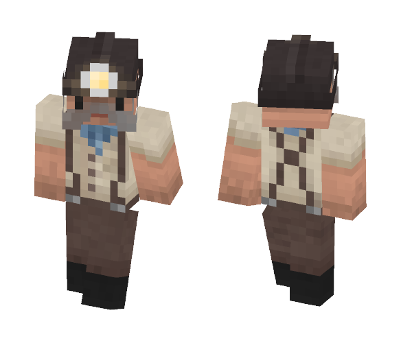 Glad Miner Gordie - Female Minecraft Skins - image 1