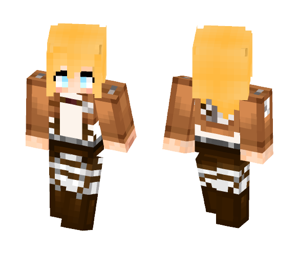 Download Free Historia Reiss (Shingeki no Kyojin) Skin for Minecraft image 1 Historia Reiss (Shingeki no Kyojin) - Female Minecraft Skins - image 1
