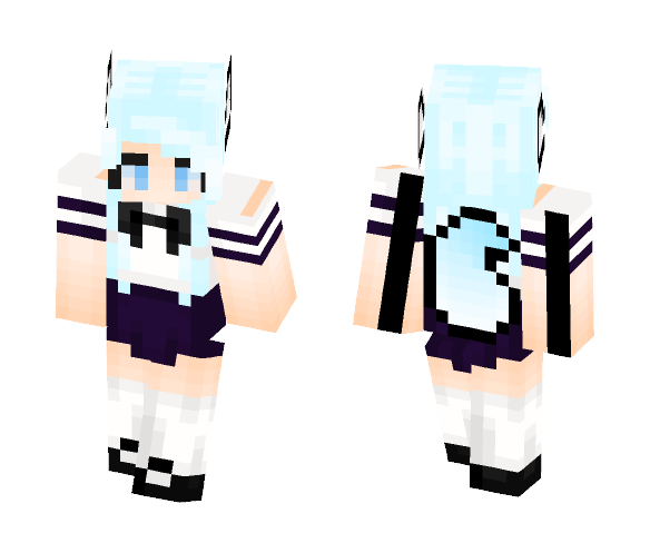 Arctic Wolf - Female Minecraft Skins - image 1