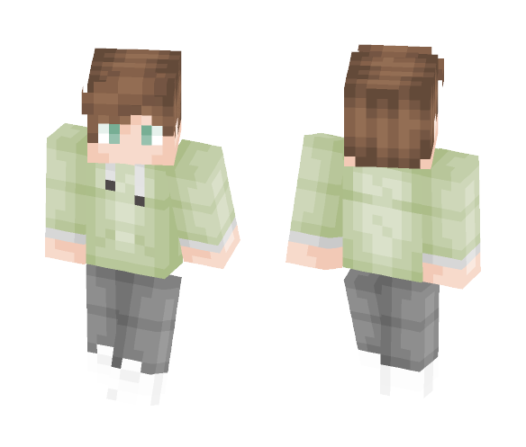 Teen Hoodie - Male Minecraft Skins - image 1