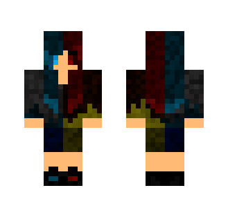 Half Fire Half Water Elemental Girl