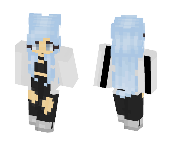 Pastel Blue - Female Minecraft Skins - image 1