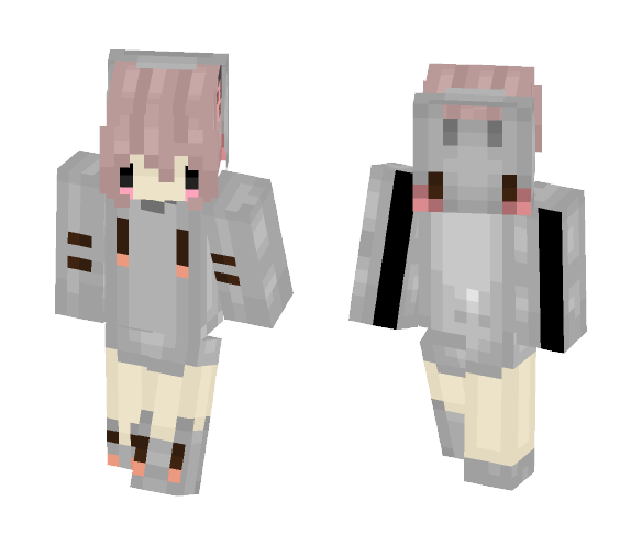 Cat hoodie - Cat Minecraft Skins - image 1