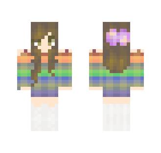 Rainbow Rainbow Riiiii! - Female Minecraft Skins - image 2