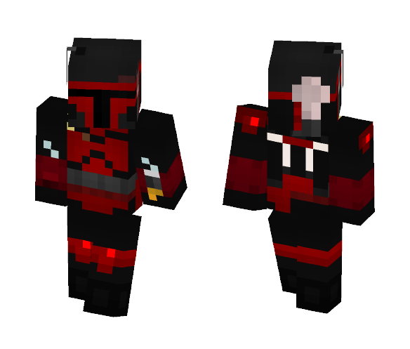 Red Mandalorian | Star Wars - Male Minecraft Skins - image 1