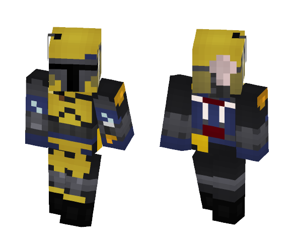 Yellow Mandalorian | Star Wars - Male Minecraft Skins - image 1