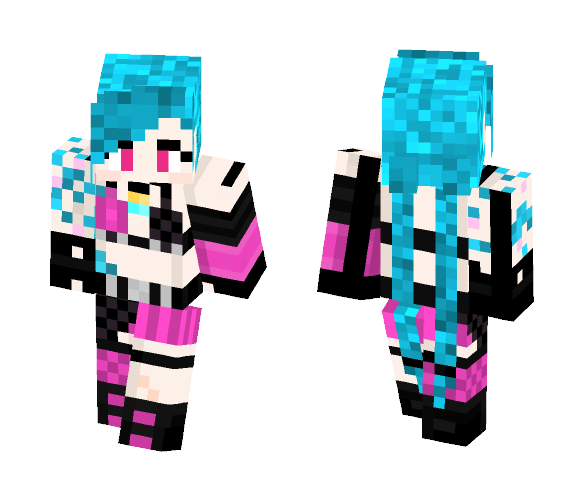 Jinx [League of Legends] - Female Minecraft Skins - image 1