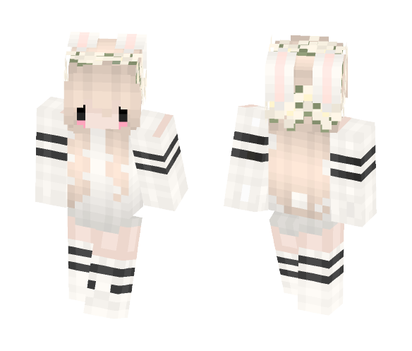 Download Free bunny girl (my first skin!) Skin for Minecraft image 1 bunny girl (my first skin!) - Girl Minecraft Skins - image 1