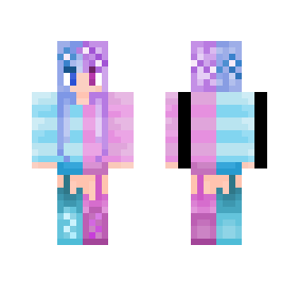 Girl Pink And Blue