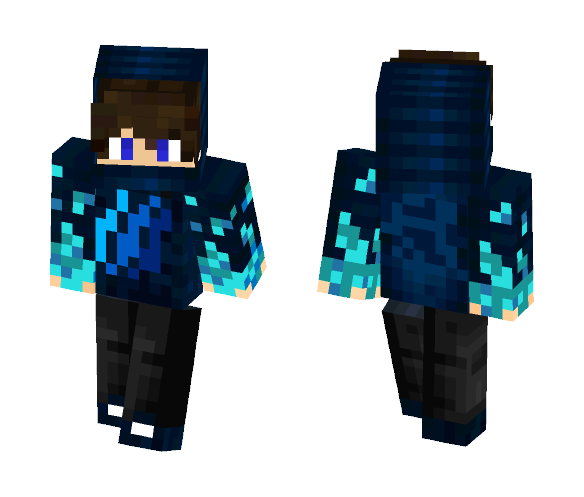 MrDerpix Water (Landon Logo) - Male Minecraft Skins - image 1