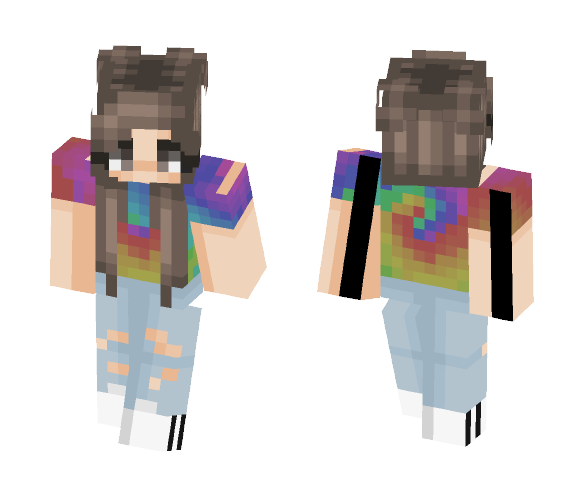 tie dye - Female Minecraft Skins - image 1