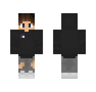 Black hoodie - Male Minecraft Skins - image 2
