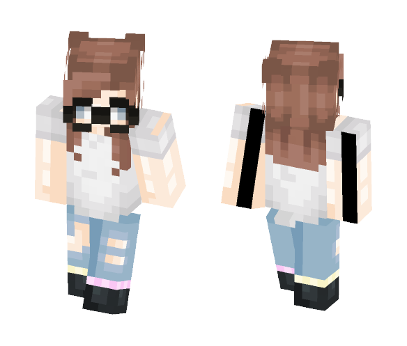 Luminous--Nerdy Girly - Female Minecraft Skins - image 1