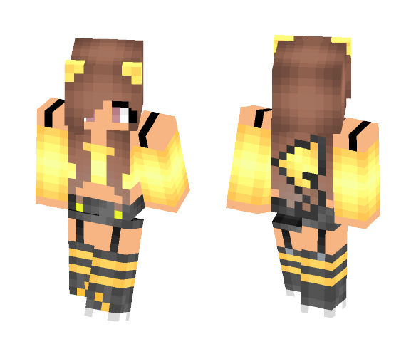 Pikachu Girl =3 - Girl Minecraft Skins - image 1