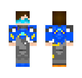 Cadet oxton (overwatch colours) - Female Minecraft Skins - image 2