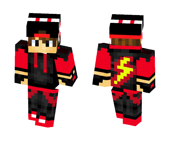 cool lightning boy - Boy Minecraft Skins - image 1