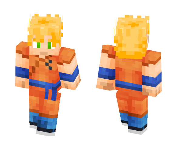 Download Free Super Saiyan Goku Universe 6 Arc Skin for Minecraft image 1 Super Saiyan Goku Universe 6 Arc - Male Minecraft Skins - image 1