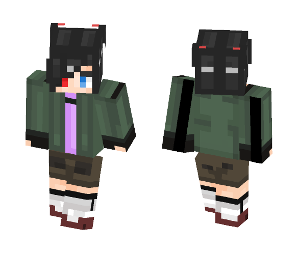 Download Free Ghoul Girl - Tokyo Ghoul Skin for Minecraft image 1 Ghoul Girl - Tokyo Ghoul - Girl Minecraft Skins - image 1