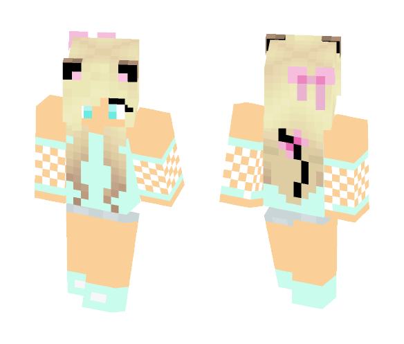 Download Free Cute Mef'wa girl! Skin for Minecraft image 1 Cute Mef'wa girl! - Cute Girls Minecraft Skins - image 1