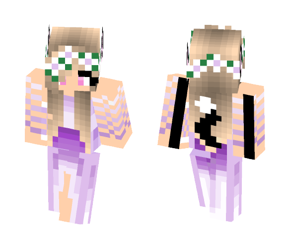 Download Free Pretty Werewolf Girl Skin for Minecraft image 1 Pretty Werewolf Girl - Girl Minecraft Skins - image 1