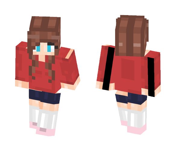 Normal Brown Haired Girl - Color Haired Girls Minecraft Skins - image 1