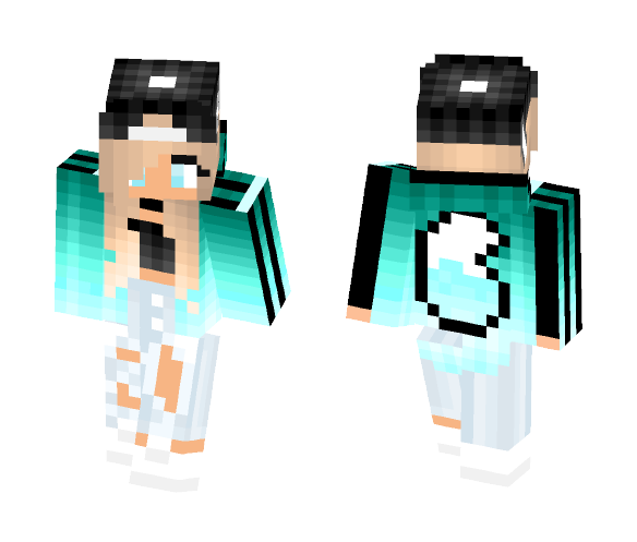 Cute Adidas Girl ~Wolf Version!~ - Cute Girls Minecraft Skins - image 1