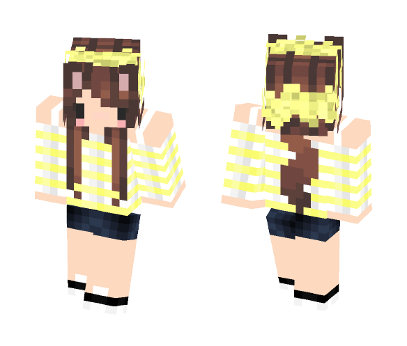 Chibi Cat Girl - Cat Minecraft Skins - image 1