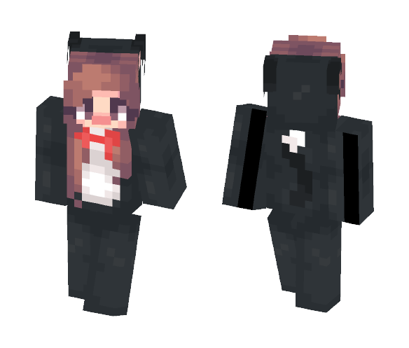 Download Free b l a c k_ c a t_o n e s i e Skin for Minecraft image 1 b l a c k_ c a t_o n e s i e - Female Minecraft Skins - image 1