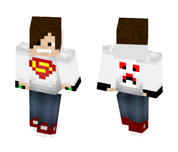 Superman Hoodie - Male Minecraft Skins - image 1