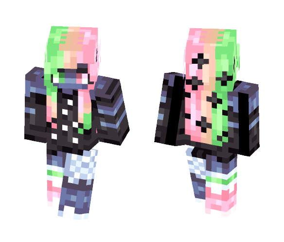 Download Free 400 Subs // Face Reveal Skin for Minecraft image 1 400 Subs // Face Reveal - Female Minecraft Skins - image 1