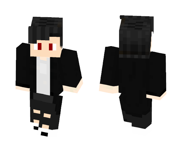 Dante in black Minecraft Skin - Male Minecraft Skins - image 1