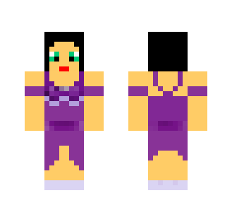 Girl In Purple Dress - Girl Minecraft Skins - image 2